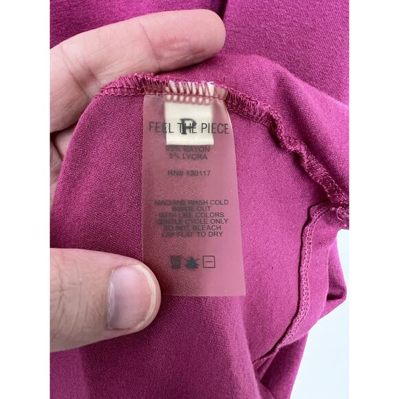 Feel the Piece Terre Jacobs Pink Rayon Stretch Tank Dress EUC SZ XS/S - Picture 4 of 6